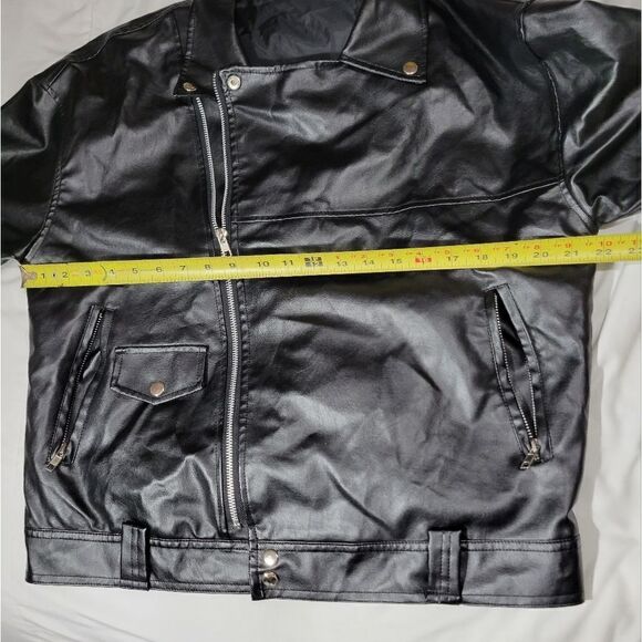Women's faux leather jacket - Picture 4 of 10